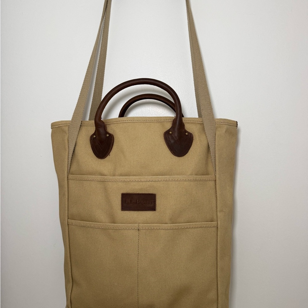 L.L. Bean Tan Canvas Work/Tote Bag